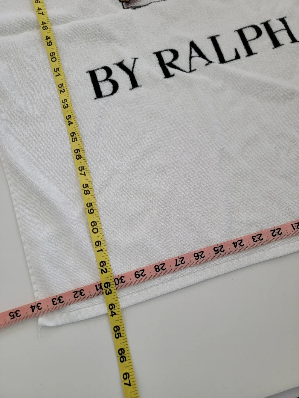 Ralph Lauren White Polo Bear Graphic Extra Large Towel